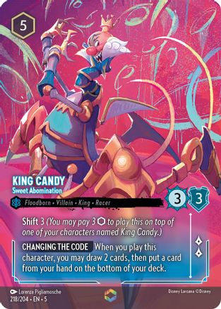 King Candy - Sweet Abomination (Enchanted) (5-218) (Holofoil)