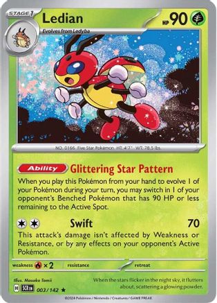 Ledian (SCR-003) (Reverse Holofoil)