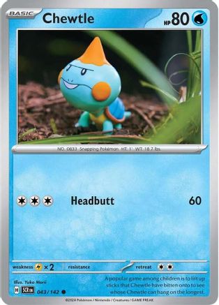 Chewtle (SCR-043) (Reverse Holofoil)