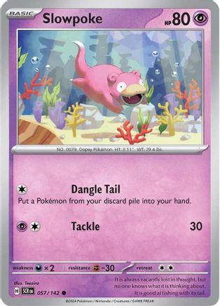 Slowpoke (SCR-057) (Reverse Holofoil)