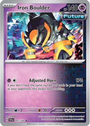 Iron Boulder (SCR-071) (Reverse Holofoil)