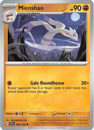 Mienshao (SCR-084) (Reverse Holofoil)