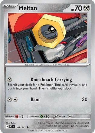 Meltan (SCR-103) (Reverse Holofoil)