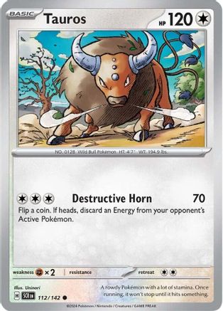 Tauros (SCR-112) (Reverse Holofoil)