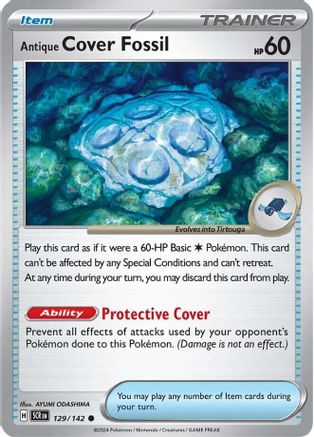 Antique Cover Fossil (SCR-129) (Reverse Holofoil)