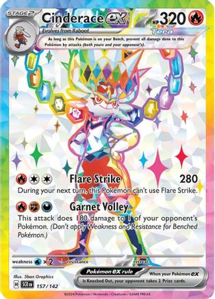 Cinderace ex (SCR-157) (Holofoil)