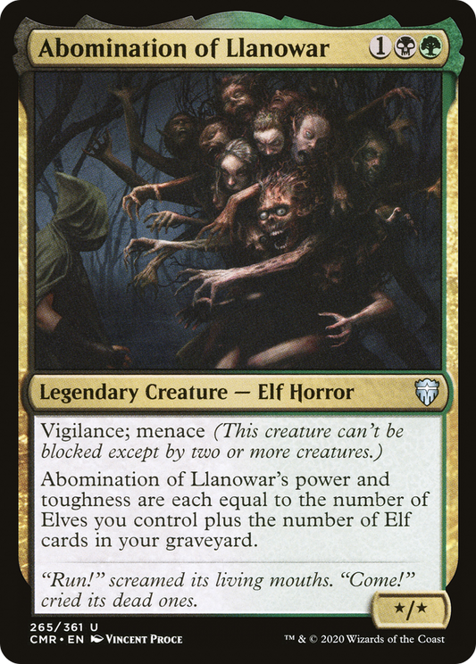 Abomination of Llanowar (CMR-265) (Foil)