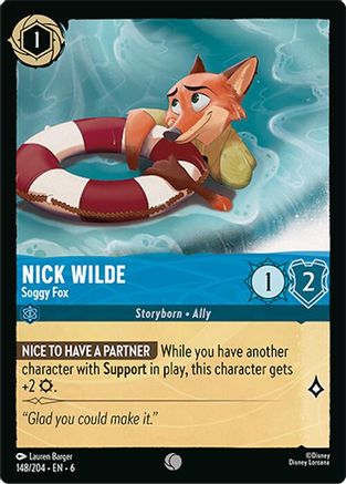 Nick Wilde - Soggy Fox (6-148) (Cold Foil)