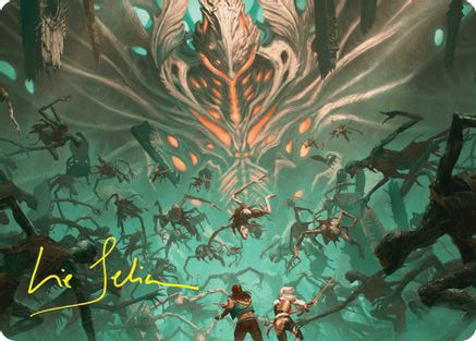 Valgavoth's Onslaught Art Card (Gold-Stamped Signature) (ASDSK-016)