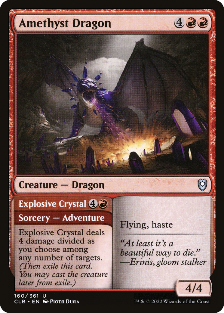Amethyst Dragon // Explosive Crystal (CLB-160) (Foil)