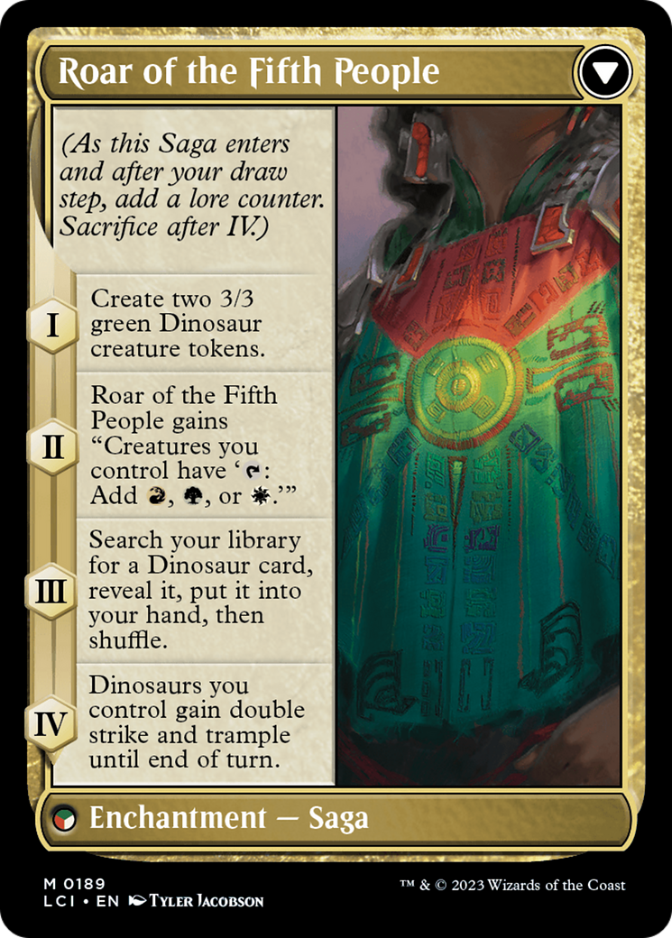 Huatli, Poet of Unity // Roar of the Fifth People (LCI-189) (Foil)