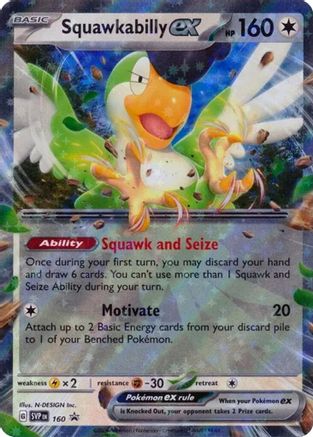 Squawkabilly ex (SVP-160) (Holofoil)