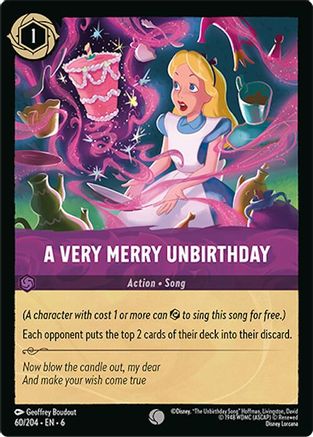A Very Merry Unbirthday (6-060) (Cold Foil)