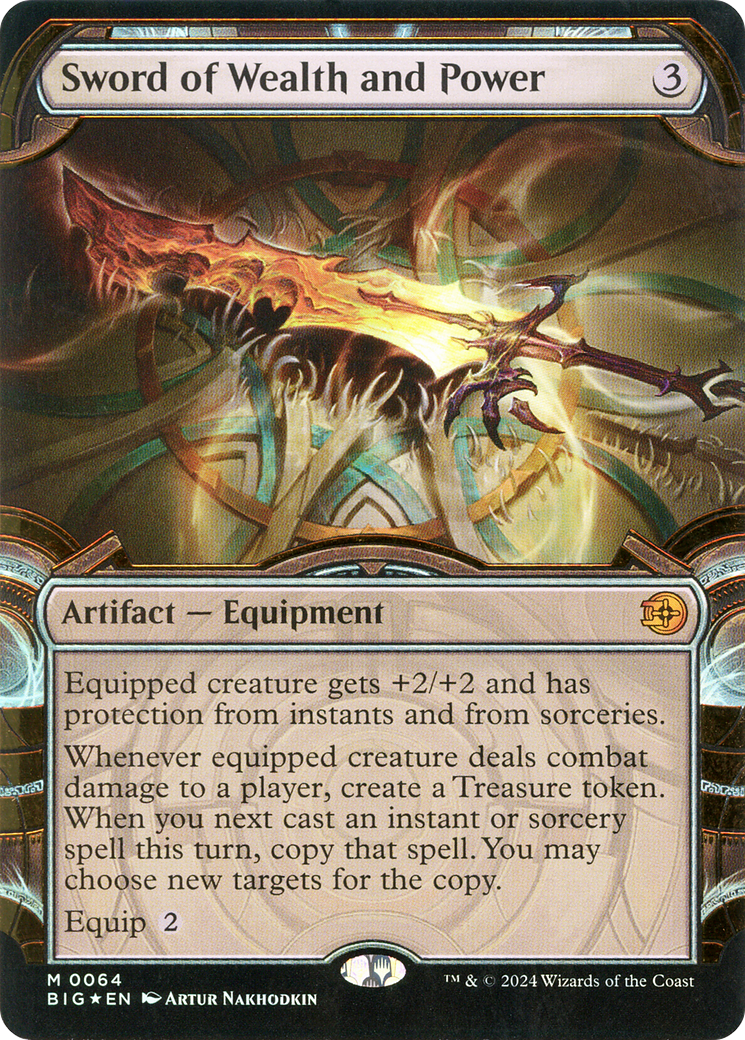 Sword of Wealth and Power (BIG-064) (Showcase) (Raised Foil)
