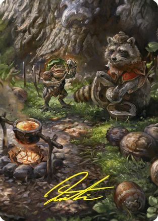 Sylvan Scavenging Art Card (46/54) (Gold-Stamped Signature) (ASFDN-046)