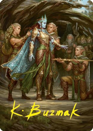 Lathril, Blade of the Elves Art Card (48/54) (Gold-Stamped Signature) (ASFDN-048)