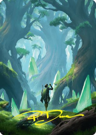 Forest Art Card (25/54) (Gold-Stamped Signature) (ASFDN-025)