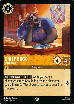 Chief Bogo - Gazelle Fan (6-011) (Cold Foil)