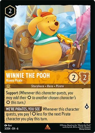 Winnie the Pooh - Hunny Pirate (6-003) (Cold Foil)