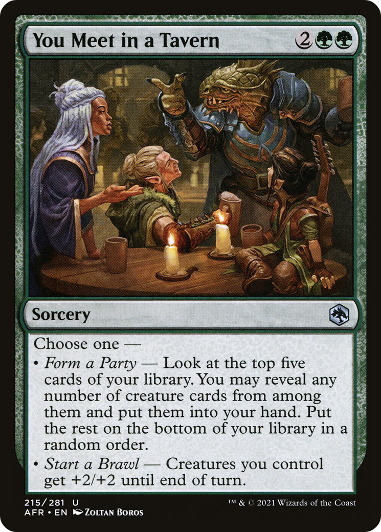 You Meet in a Tavern (AFR-215) (Foil)