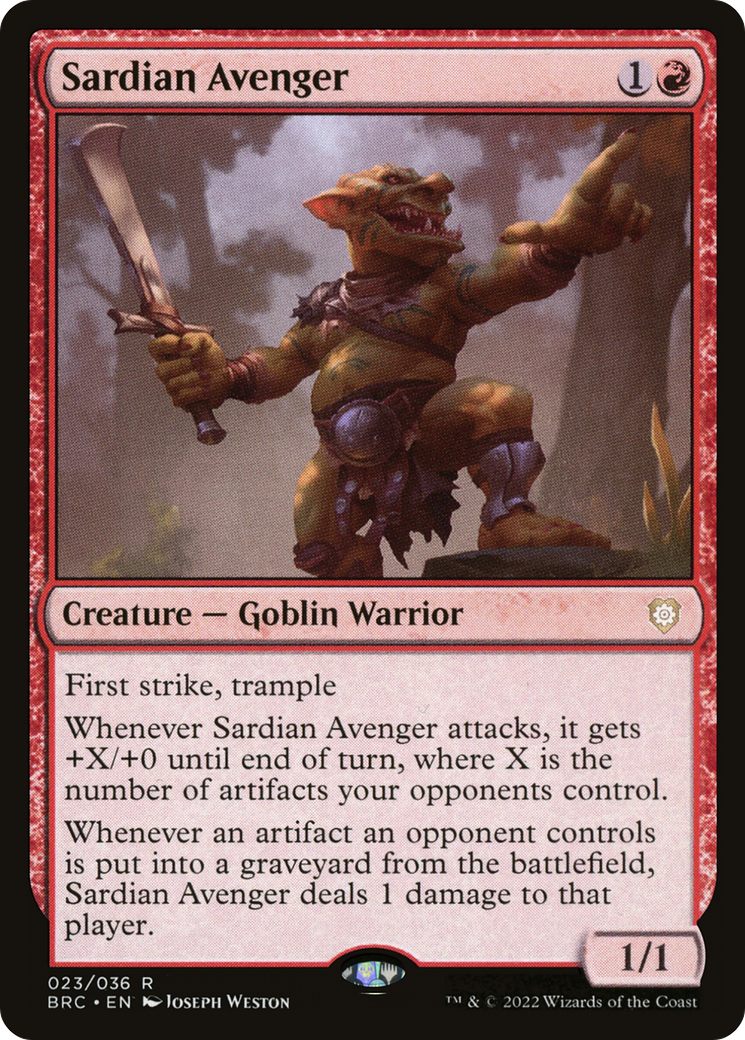Sardian Avenger (BRC-023) (Foil)