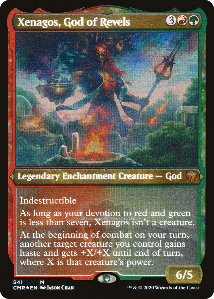 Xenagos, God of Revels (CMR-541) (Etched Foil)
