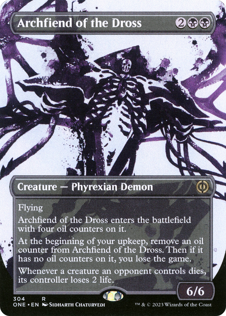 Archfiend of the Dross (ONE-304) (Showcase) (Borderless) (Foil)