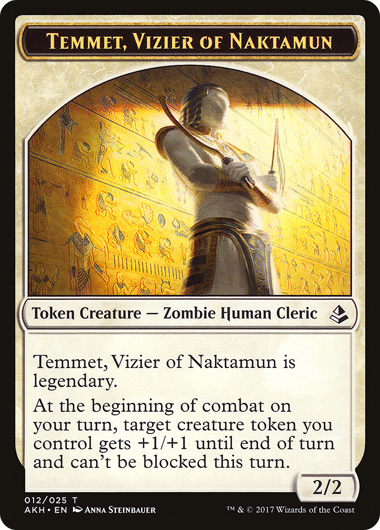 Temmet, Vizier of Naktamun Token (AKH-012)