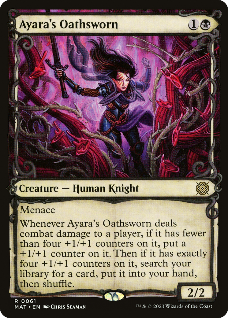 Ayara's Oathsworn (MAT-061) (Showcase) (Foil)