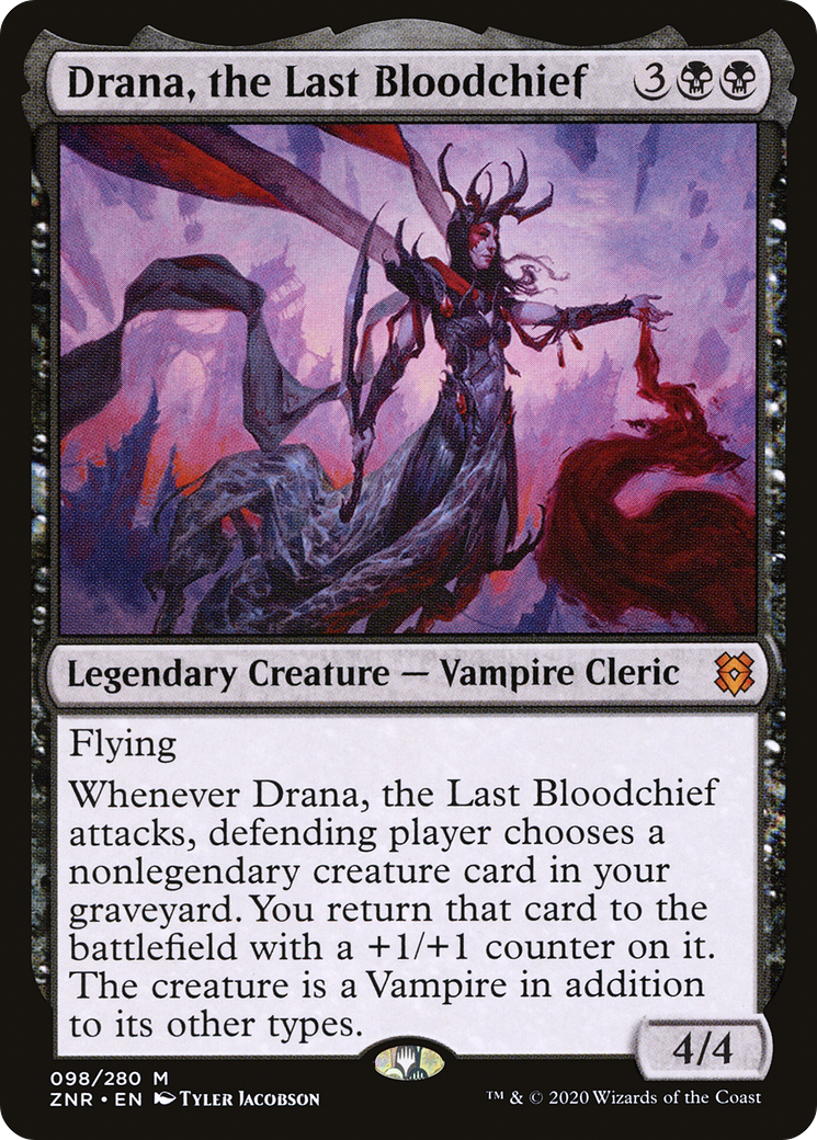 Drana, the Last Bloodchief (ZNR-098) (Foil)
