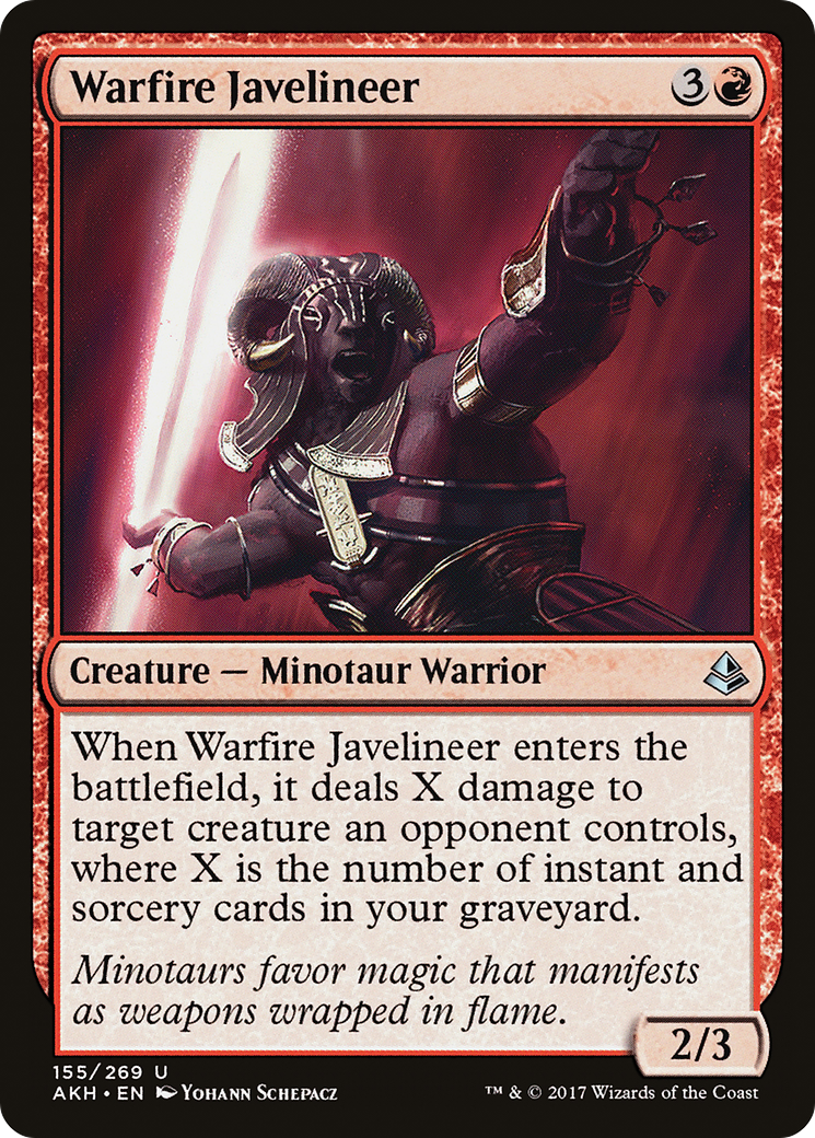 Warfire Javelineer (AKH-155) (Foil)
