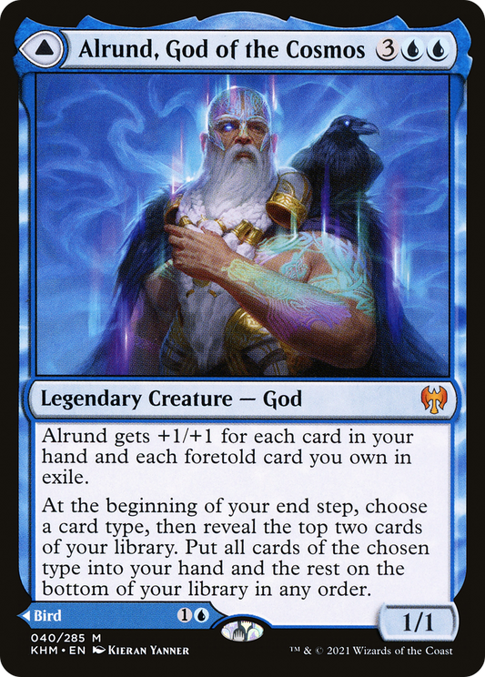 Alrund, God of the Cosmos // Hakka, Whispering Raven (KHM-040) (Foil)