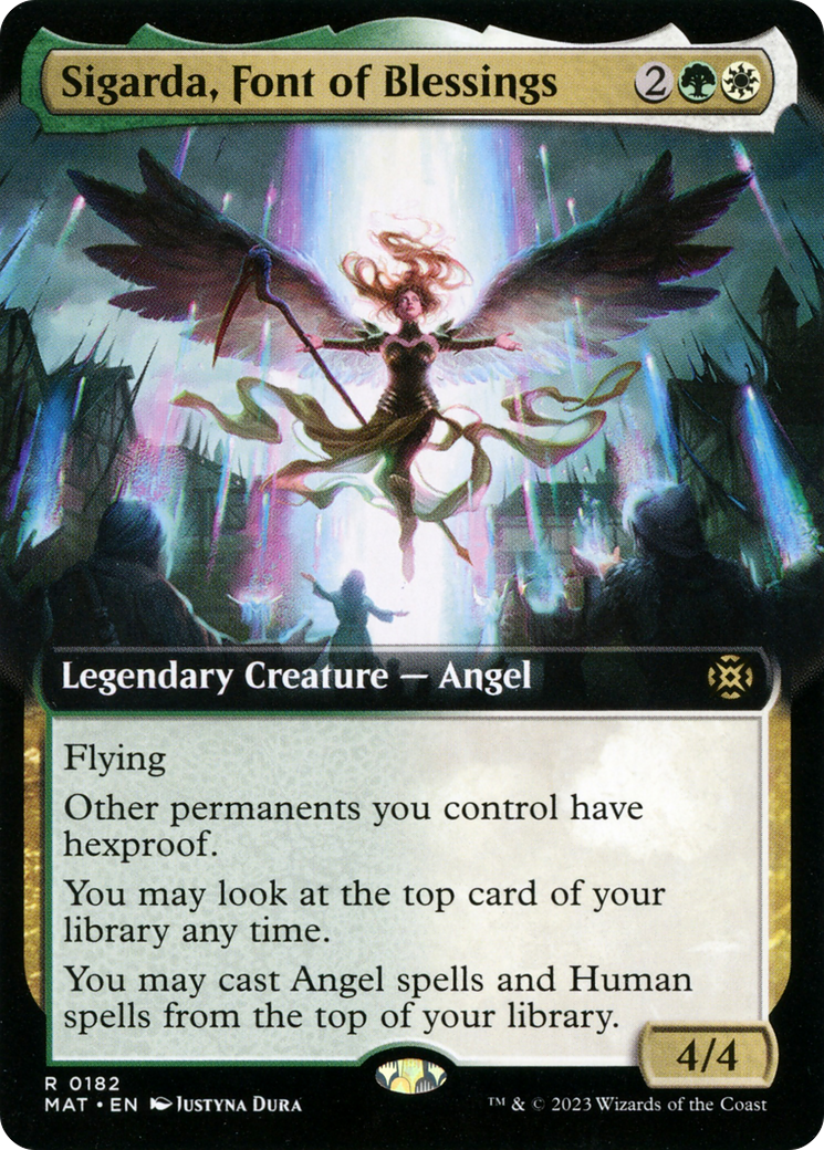 Sigarda, Font of Blessings (MAT-182) (Extended Art)