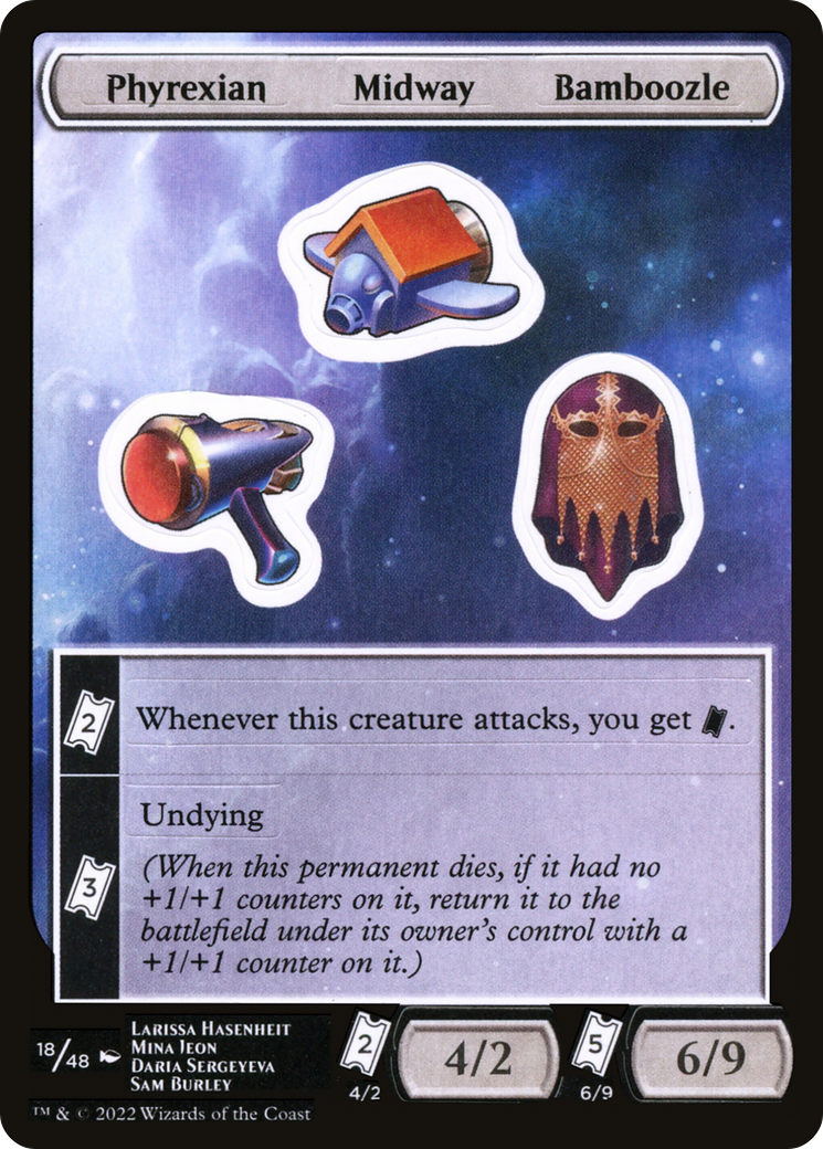 Phyrexian Midway Bamboozle Sticker Sheet (UNF-018)