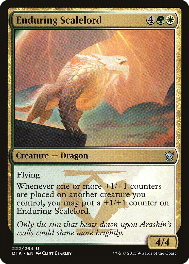Enduring Scalelord (DTK-222) (Foil)