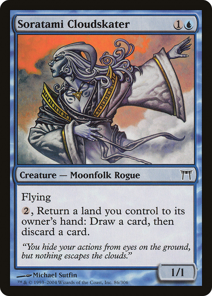 Soratami Cloudskater (CHK-086) (Foil)