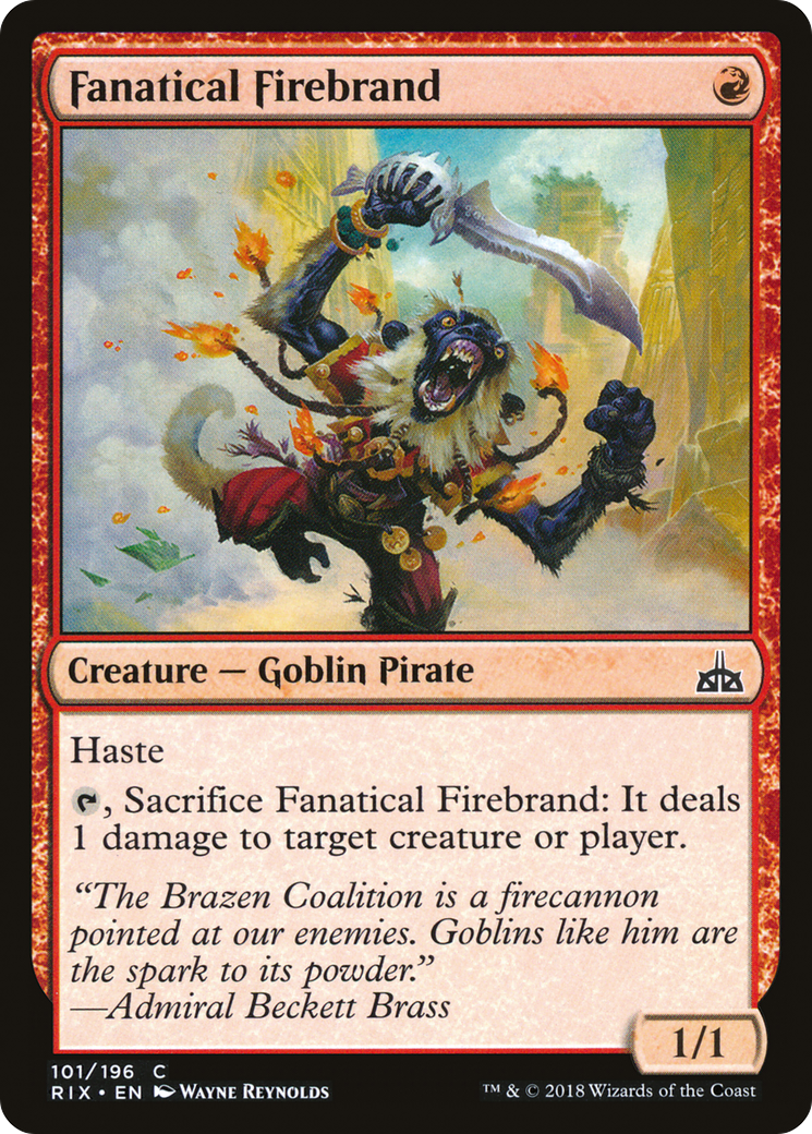 Fanatical Firebrand (RIX-101) (Foil)