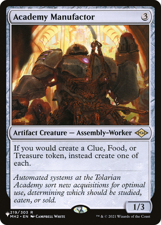 Academy Manufactor (LIST-MH2-219)