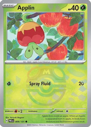 Applin (Master Ball Pattern) (PRE-009) (Holofoil)