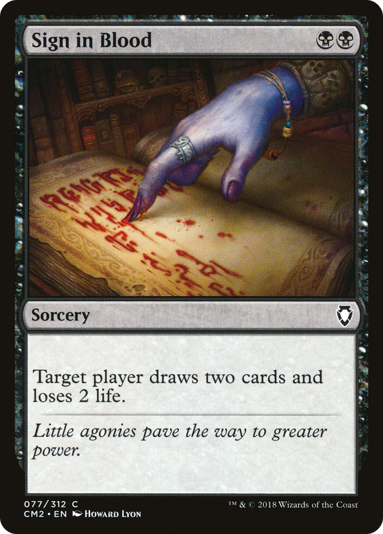 Sign in Blood (CM2-077)