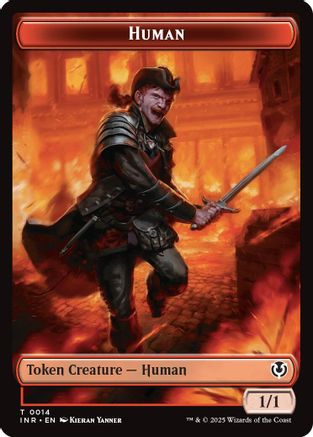 Human (0014) // Emblem - Chandra, Dressed to Kill Double-Sided Token (INR-14 // 24)