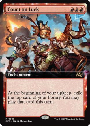 Count on Luck (Extended Art) (DFT-385) (Foil)