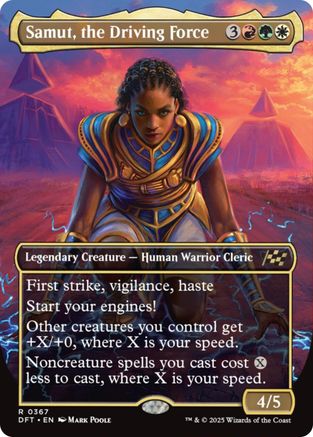 Samut, the Driving Force (Borderless) (DFT-367) (Foil)