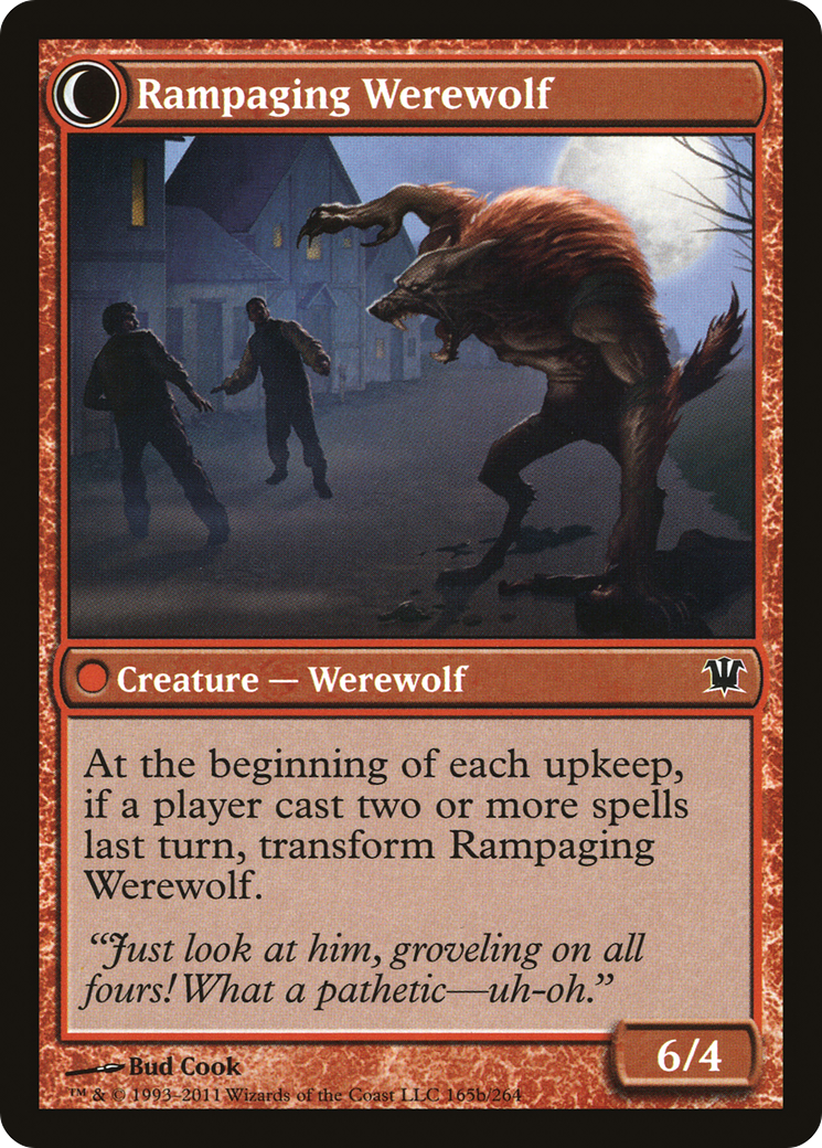 Tormented Pariah // Rampaging Werewolf (ISD-165) (Foil)