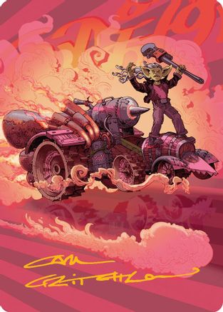 Burner Rocket Art Card (Gold-Stamped Signature) (AADFT-041)