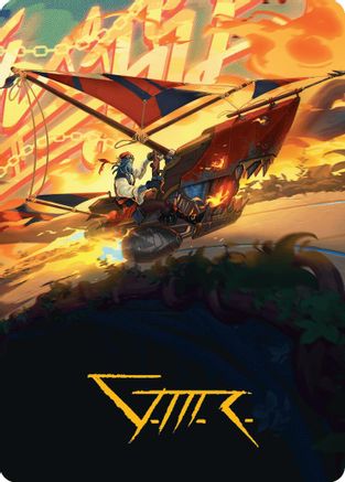 Boosted Sloop Art Card (Gold-Stamped Signature) (AADFT-047)