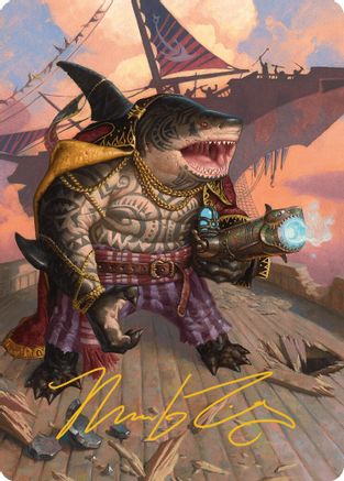 Captain Howler, Sea Scourge Art Card (4/54) (Gold-Stamped Signature) (AADFT-004)