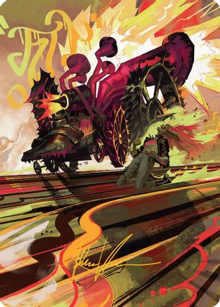 Rocketeer Boostbuggy Art Card (Gold-Stamped Signature) (AADFT-049)