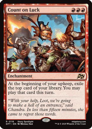 Count on Luck (PRE-118) (Foil)