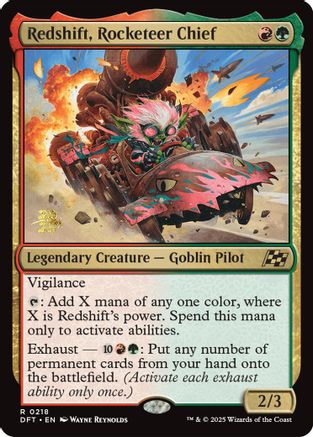 Redshift, Rocketeer Chief (PRE-218) (Foil)